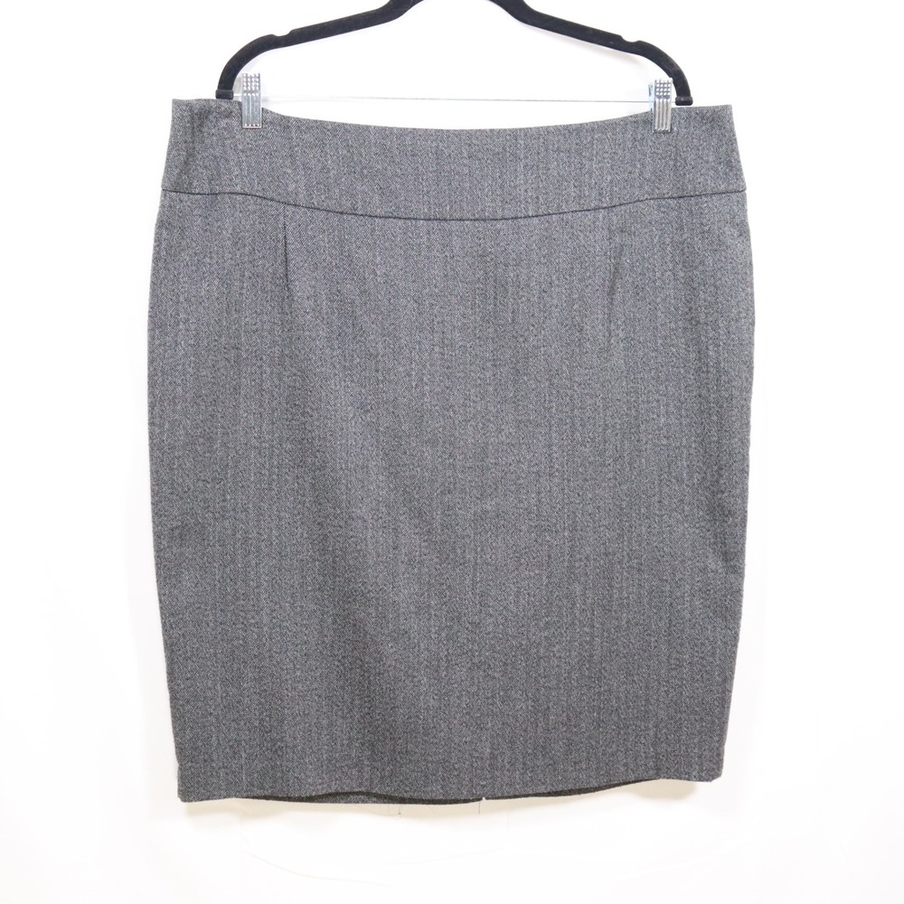 Mossimo Pencil Skirt 18 Gray Womens Officecore Business Casual